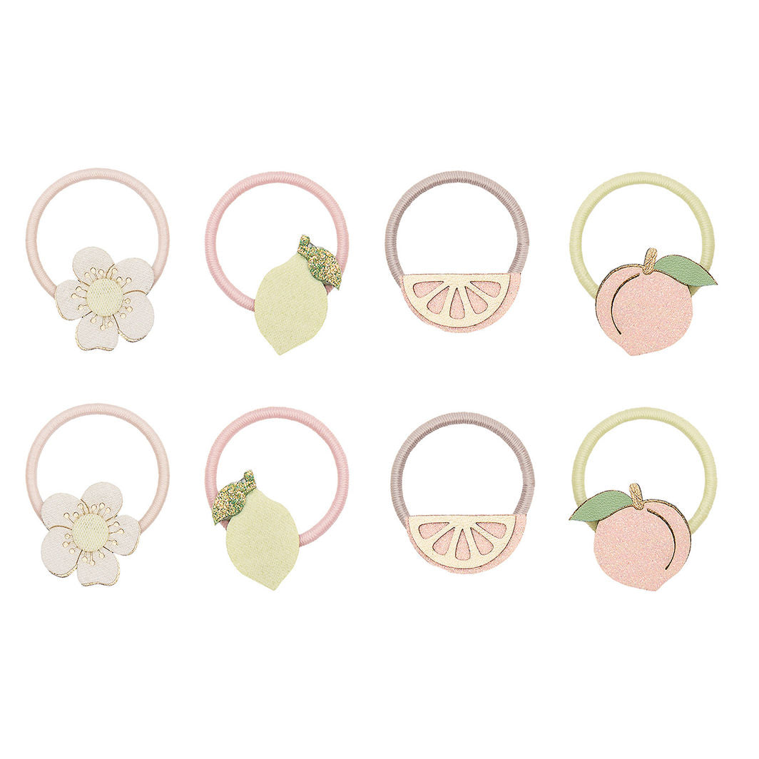 Mimi & Lula 8 hårelastikker, Mini Citrus Peaches and Cream