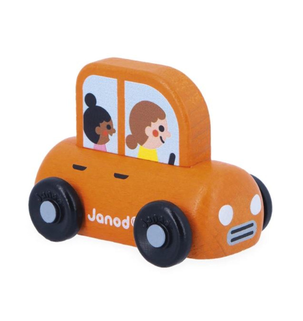 Janod legetøjsbil i træ, Familiebil
