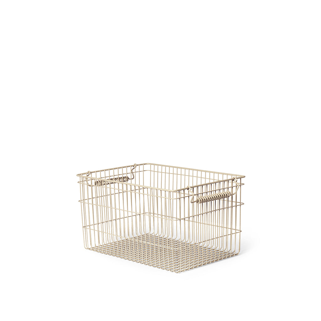 ferm Living trådkurv, Cala Stackable Baskets, Sæt m. 2 stk. - Poppy red