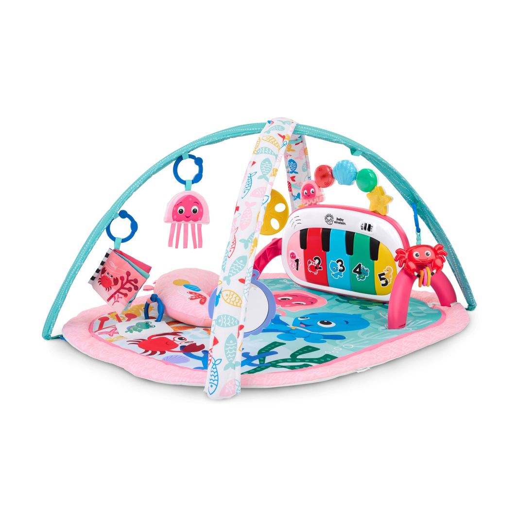 BABY Einstein 4-in-1 Kickin’ Tunes™ Jellyfish Jamboree™ aktivitetstæppe med lyd