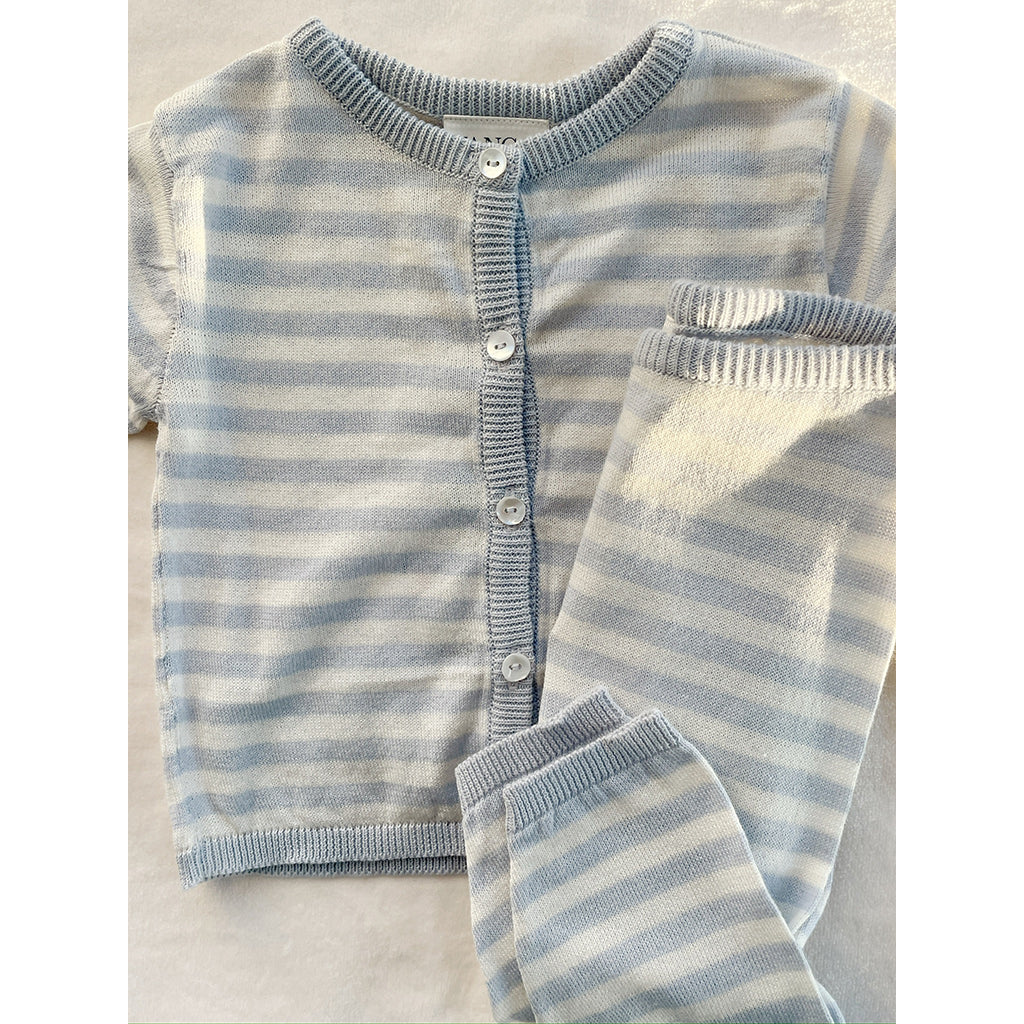 Fanga Fontana Venti baby cardigan, økologisk, Gray dawn - str. 1 - 9 mdr.