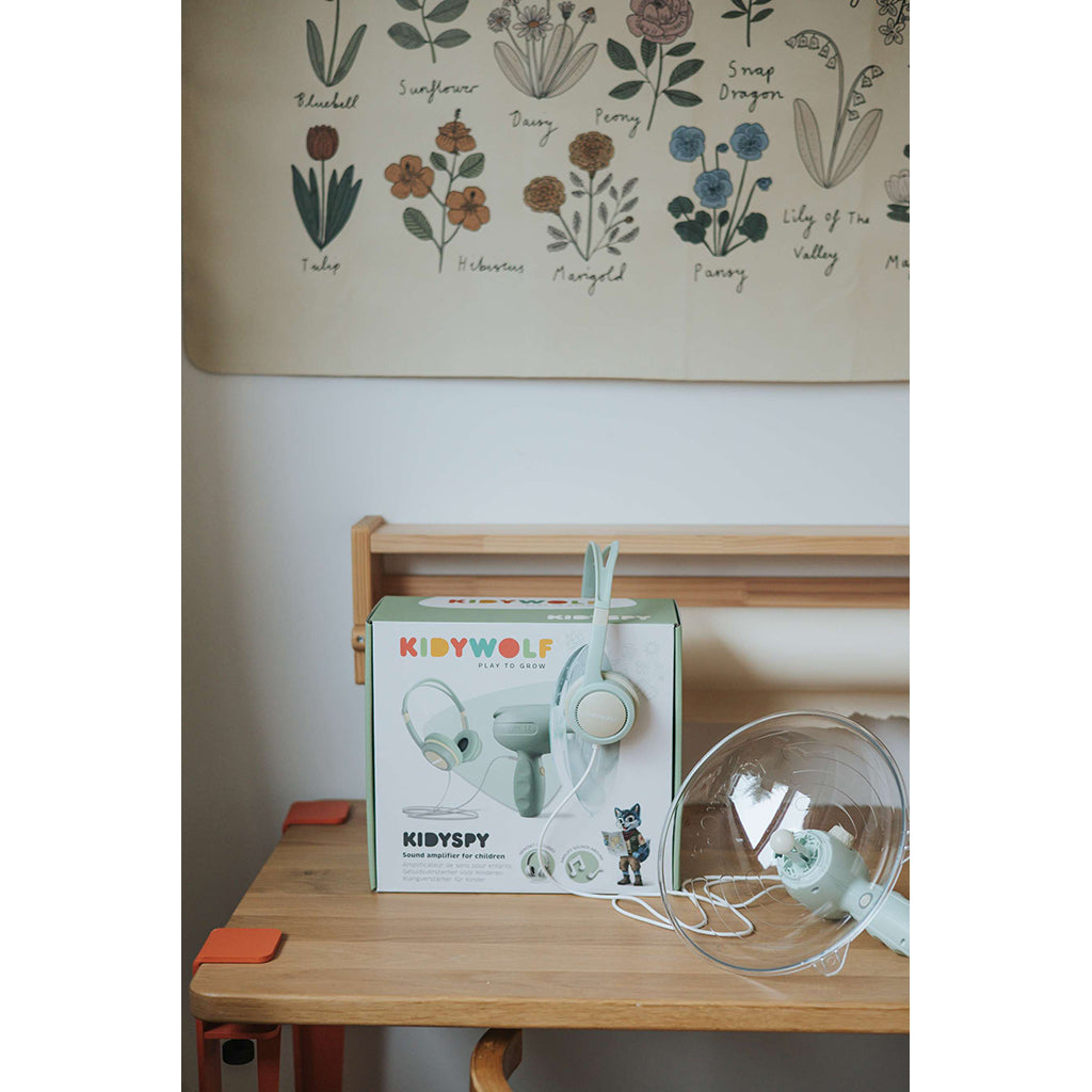 Kidyspy, Sound Amplifier, Lydforstærker inkl headset - Green
