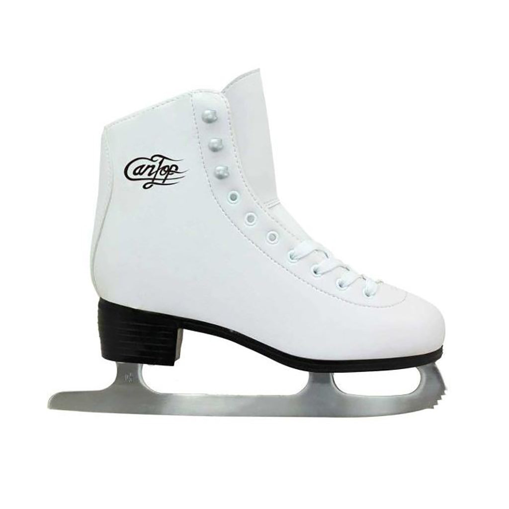 Supreme Cantop kunstskøjte, hvid m. sort logo - Str. 34