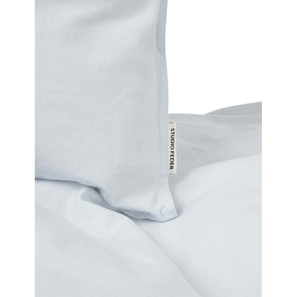 Studio Feder babysengetøj, økologisk percale - Light blue