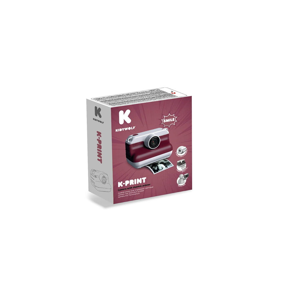 Kidywolf Instant print kamera til børn, Rød