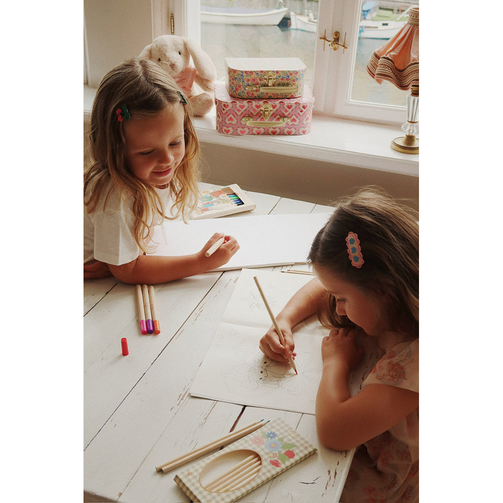 Konges Sløjd kuffert til den lille kunstner, Little artist - Pink