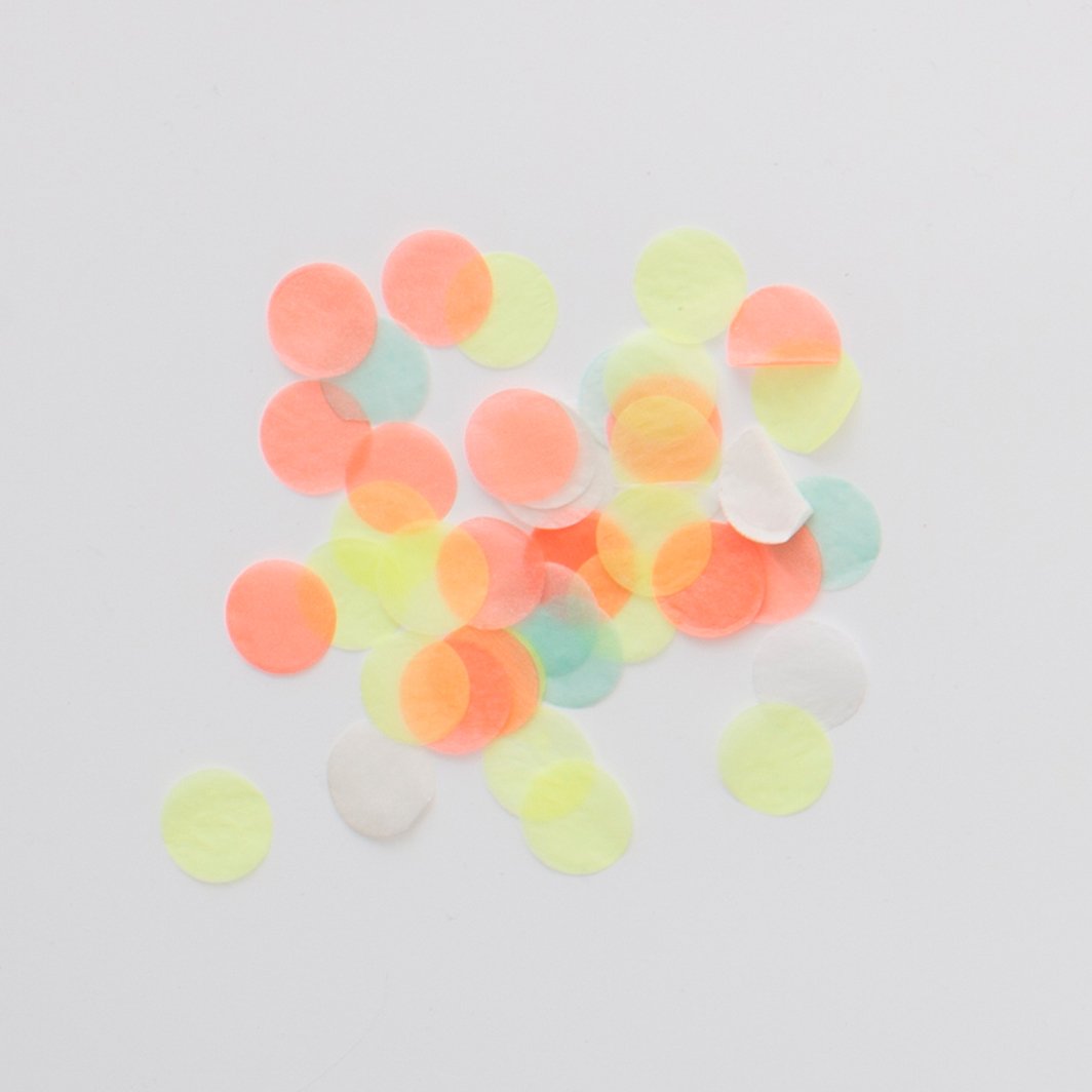Meri Meri Love Confetti, Toot Sweet - Neon Party
