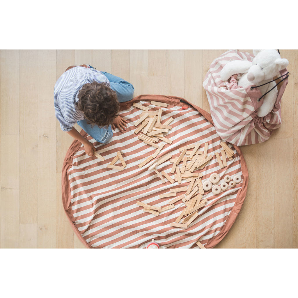 Play&Go To-i-én tæppe, Stripes brown