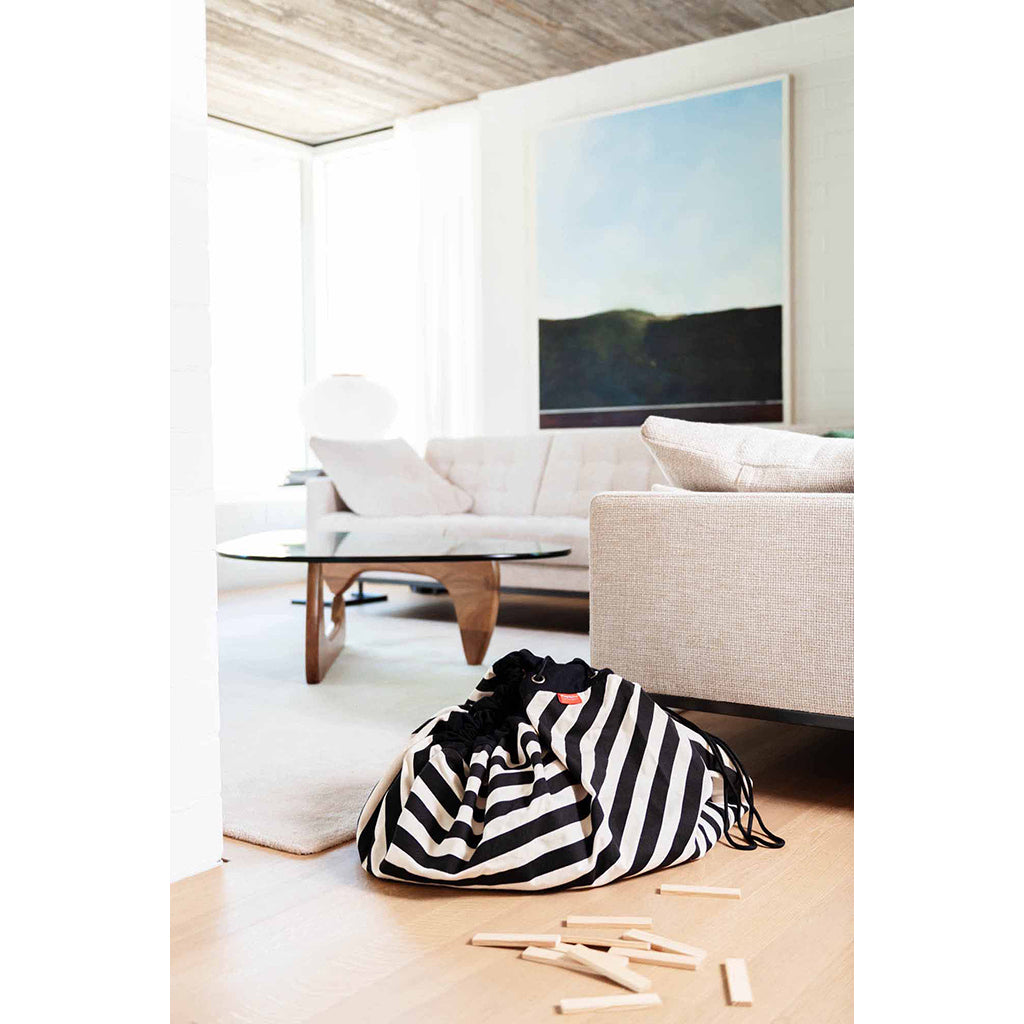 Play&Go To-i-én tæppe, Stripes black