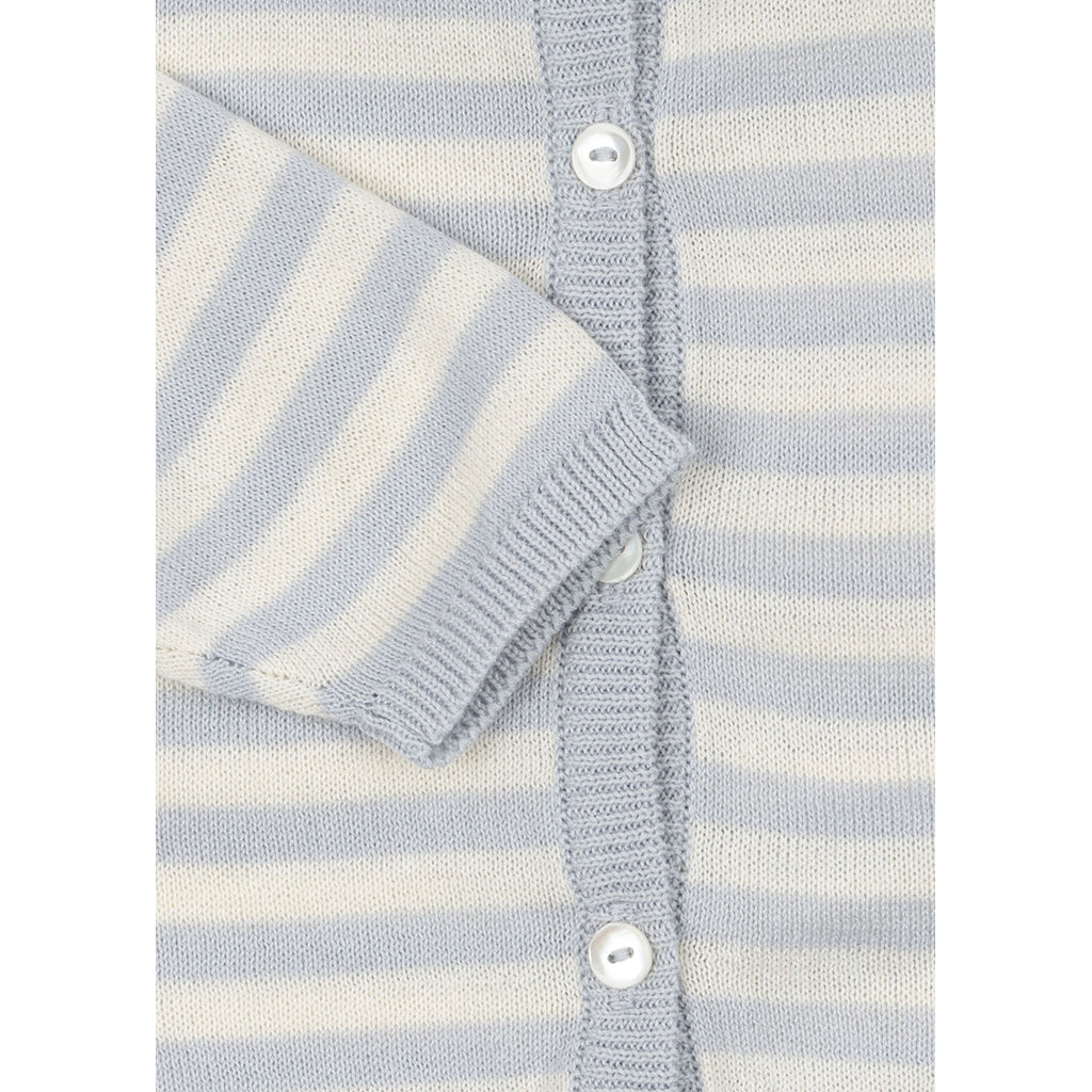 Fanga Fontana Venti baby cardigan, økologisk, Gray dawn - str. 1 - 9 mdr.