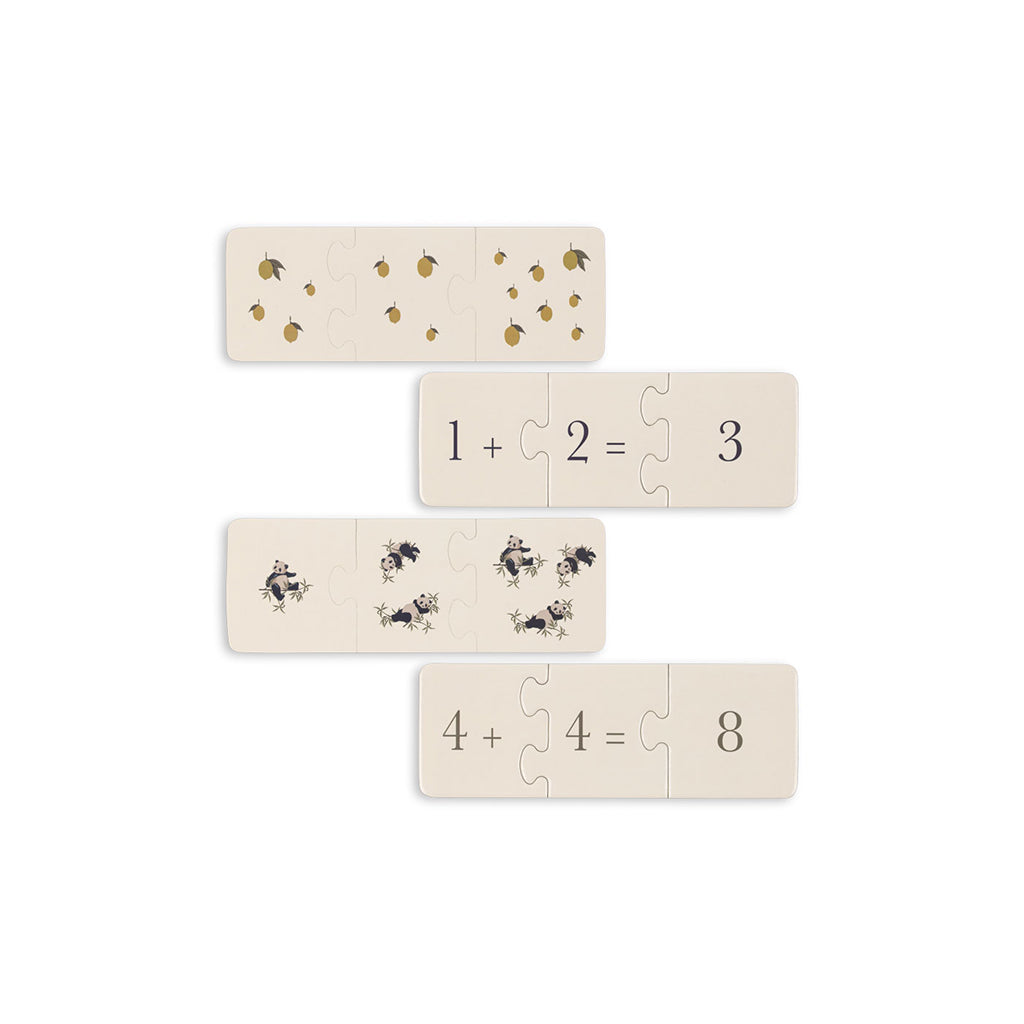 Konges Sløjd puslespil, Match, 9 små puslespil - 27 brikker