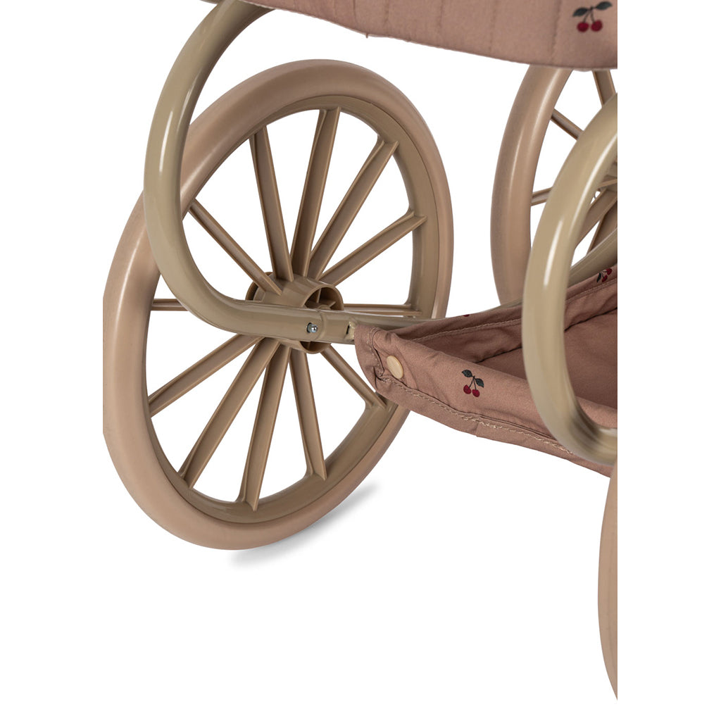 Konges Sløjd Minnie Dukkevogn m. taske - Cherry blush