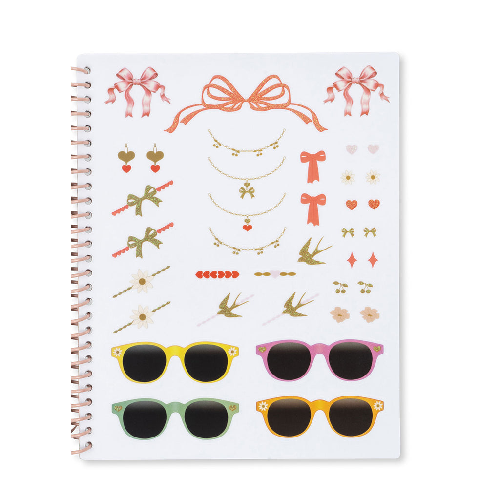 Konges Sløjd glam me up, Klistermærkebog