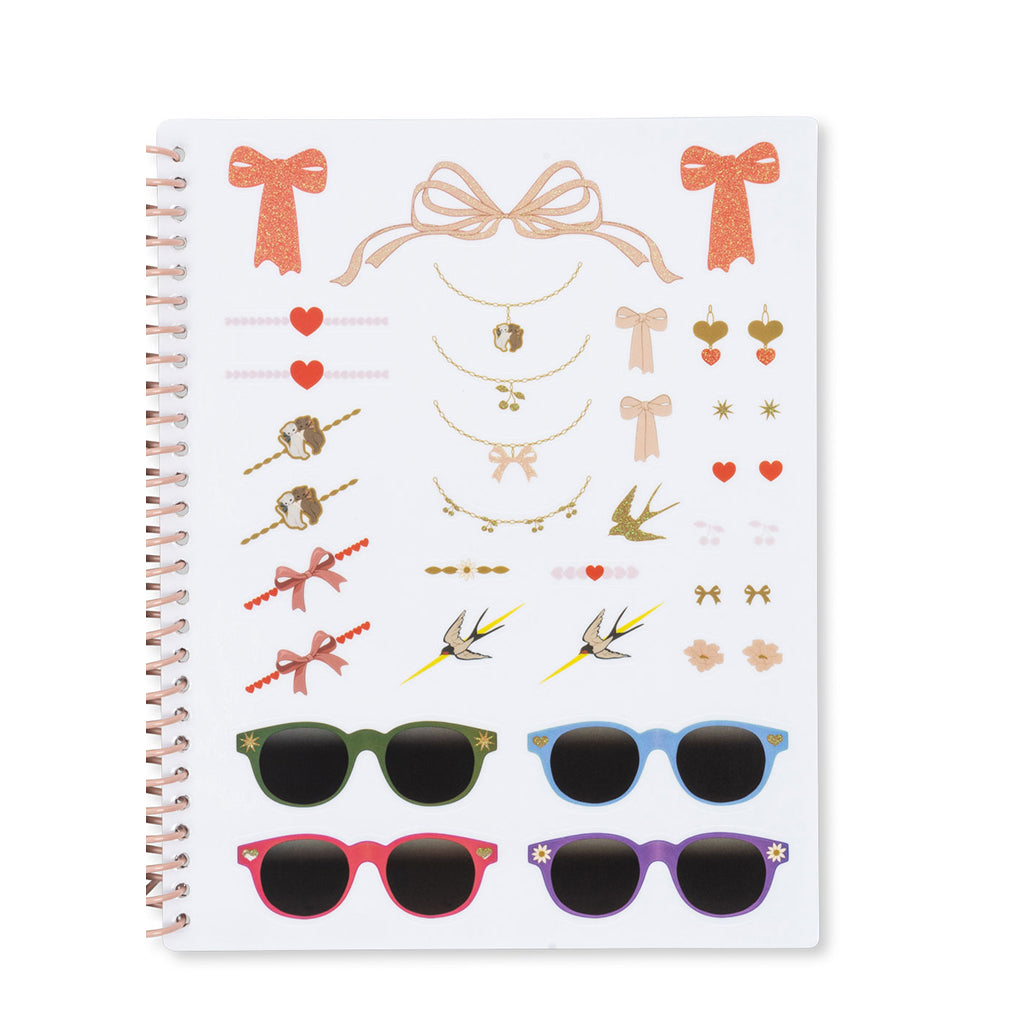 Konges Sløjd glam me up, Klistermærkebog