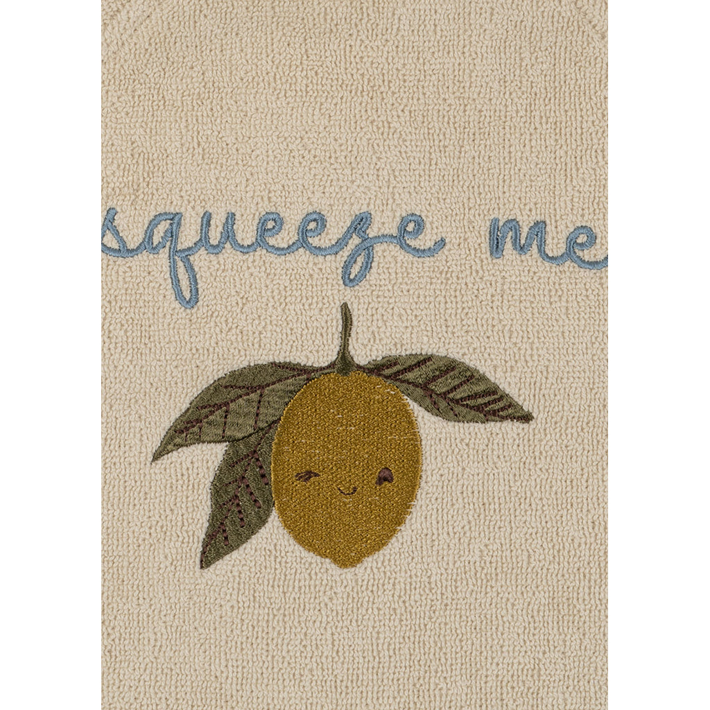 Konges Sløjd Terry badekåbe til børn, Lemon - Str. baby, tumling, junior