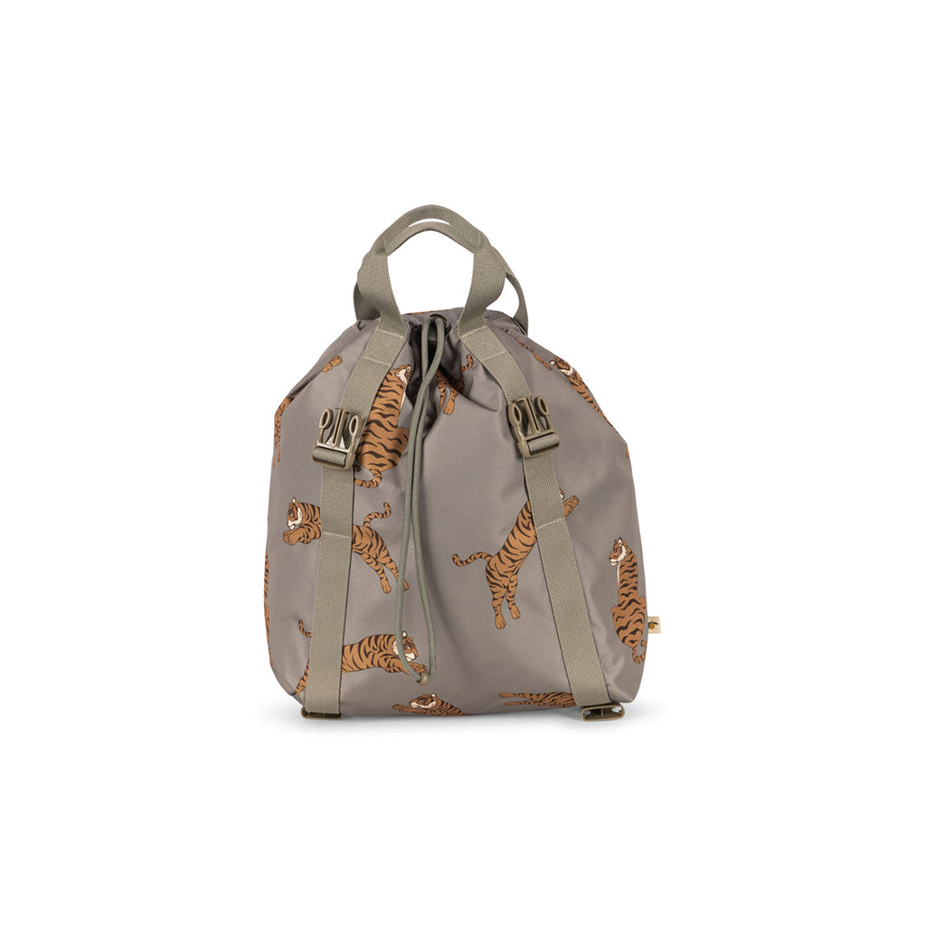 Konges Sløjd Clover skoletaske m. gymnastikpose og regnslag - Tiger Oak