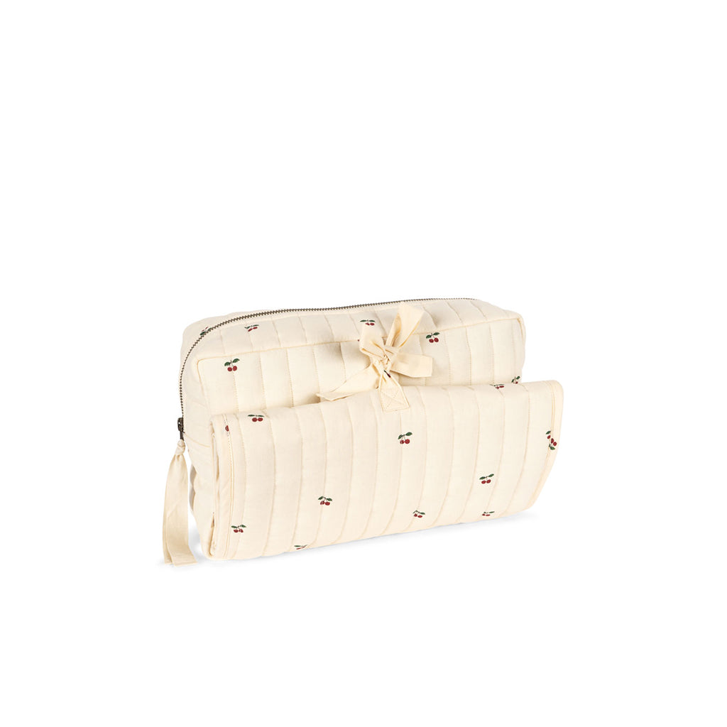 Konges Sløjd Bonnie pusletaske- og pusleunderlag i ét, Cherry