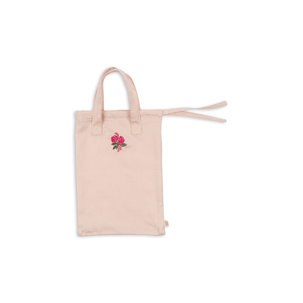 Konges Sløjd dukketilbehør, ble, tæppe og hagesmæk - Cameo rose