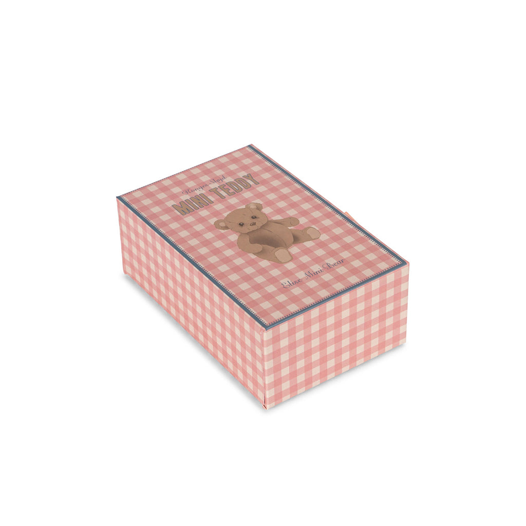 Konges Sløjd miniature bamse i æske, Elise Tiny Teddy