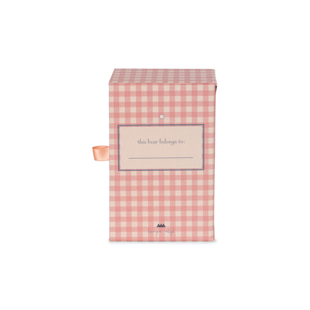 Konges Sløjd miniature bamse i æske, Elise Tiny Teddy