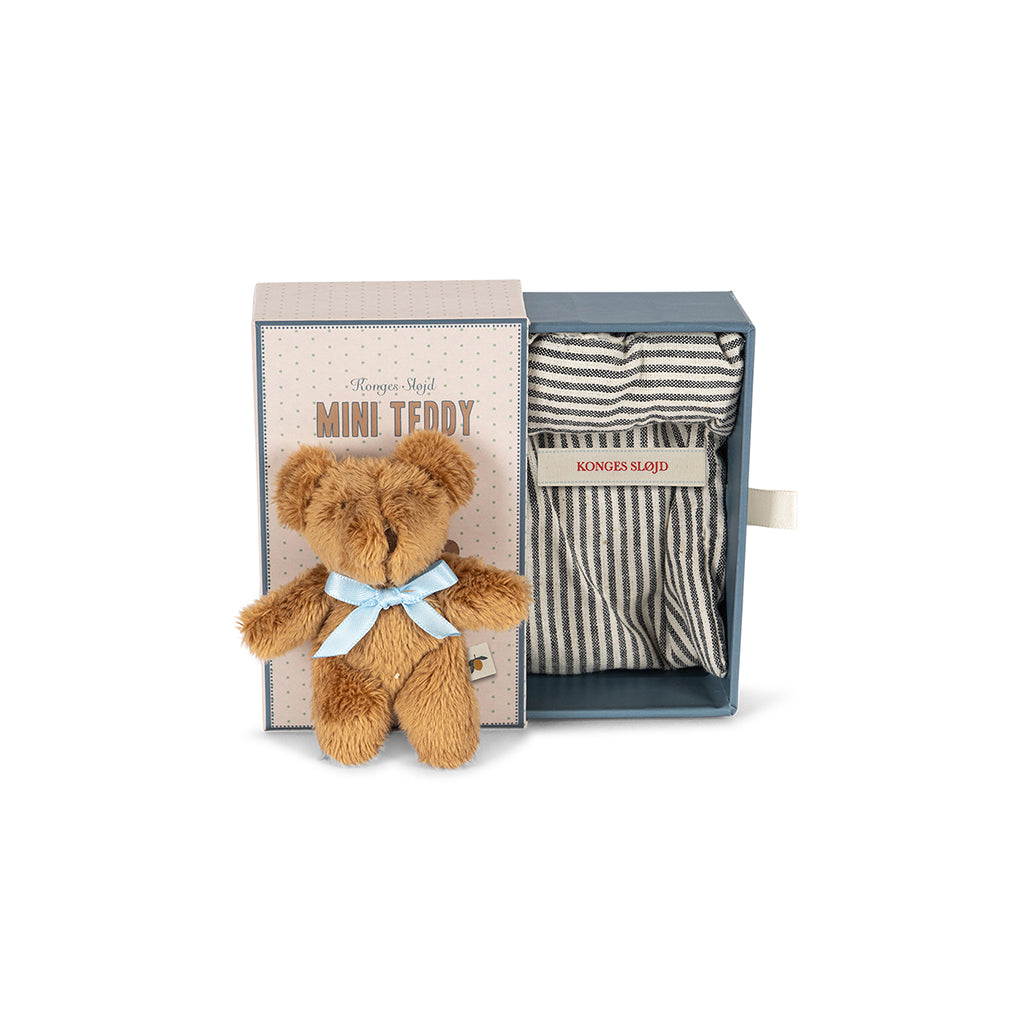 Konges Sløjd miniature bamse i æske, Milo Tiny Teddy