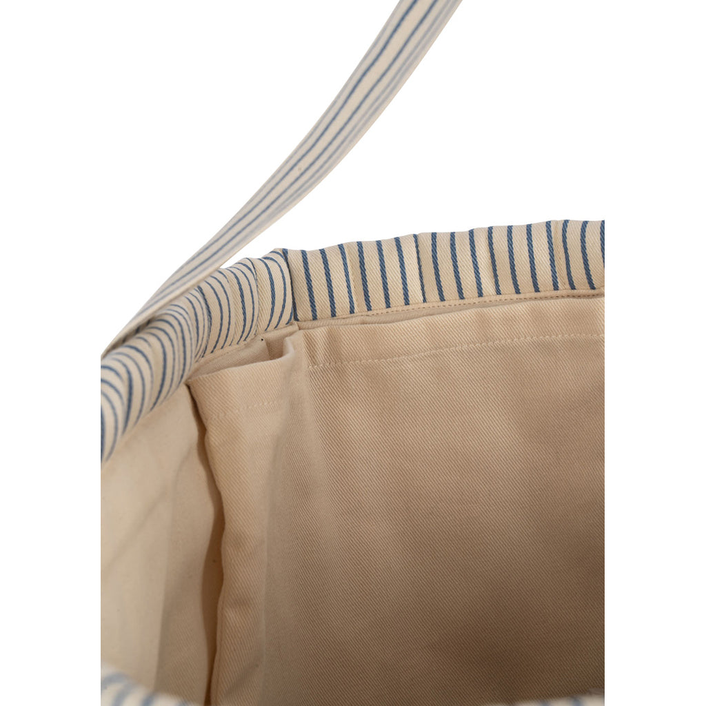 Konges Sløjd Quiltet Molly pusletaske - Stripe blue