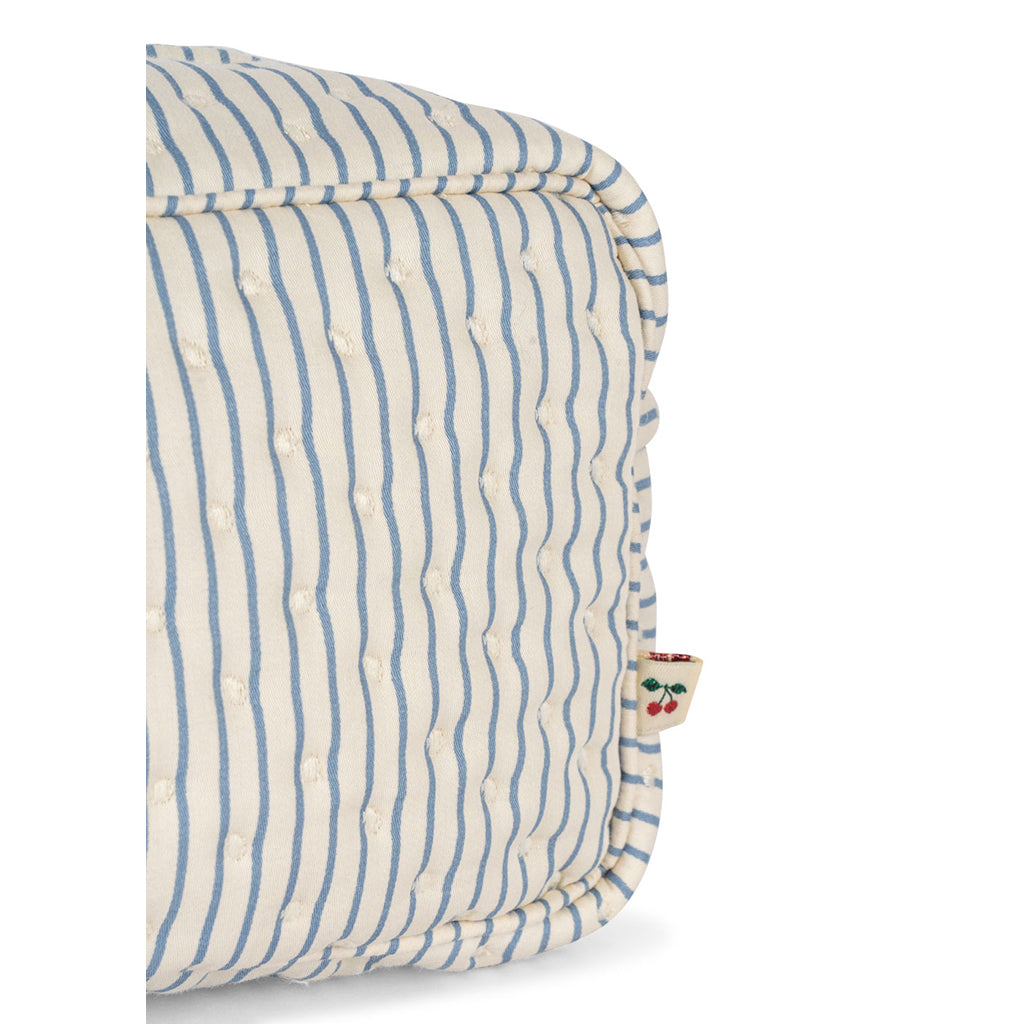 Konges Sløjd Quiltet toilettaske, lille - Stripe blue