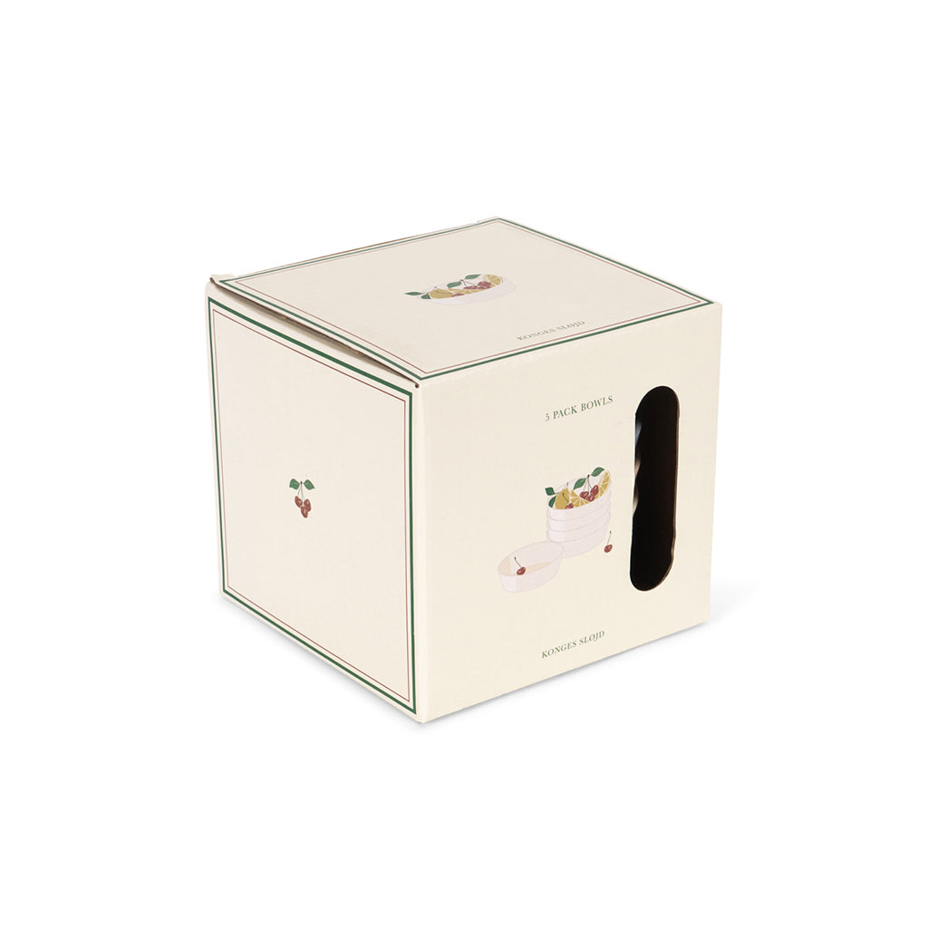 Konges Sløjd skåle, 5-pak - Lemon mix