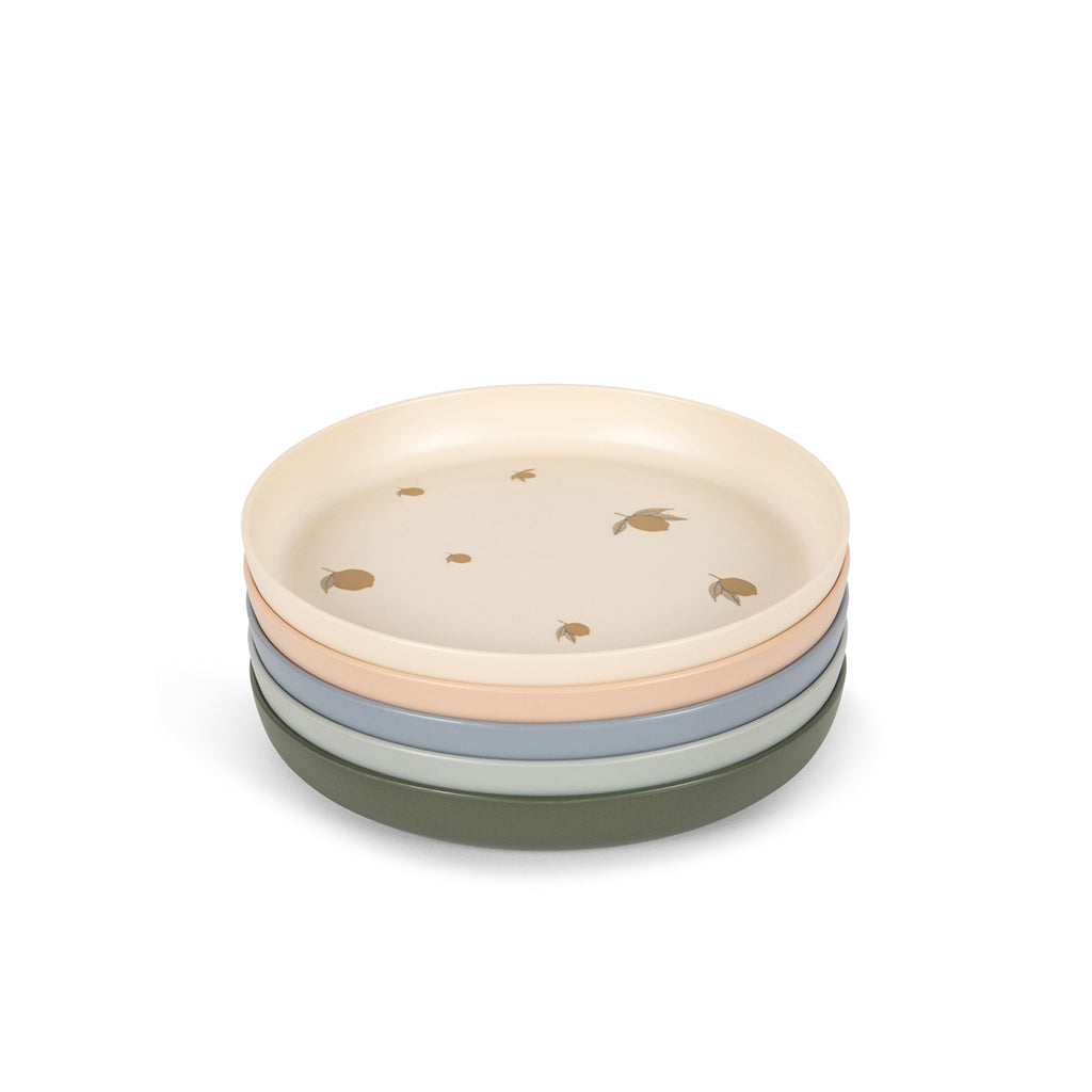 Konges Sløjd Tallerkener, 5-pak - Lemon mix