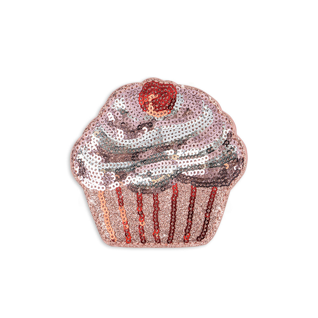 Konges Sløjd cupcake børnepung, Glitter rose