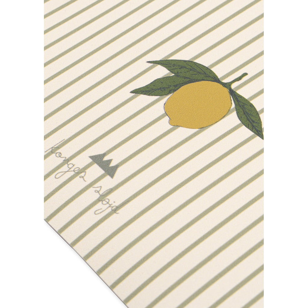 Konges Sløjd floor mat, stoleunderlag - Tea Stripe