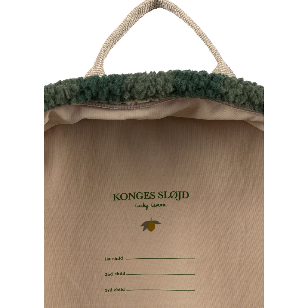 Konges Sløjd Jody Teddy rygsæk, Green Check