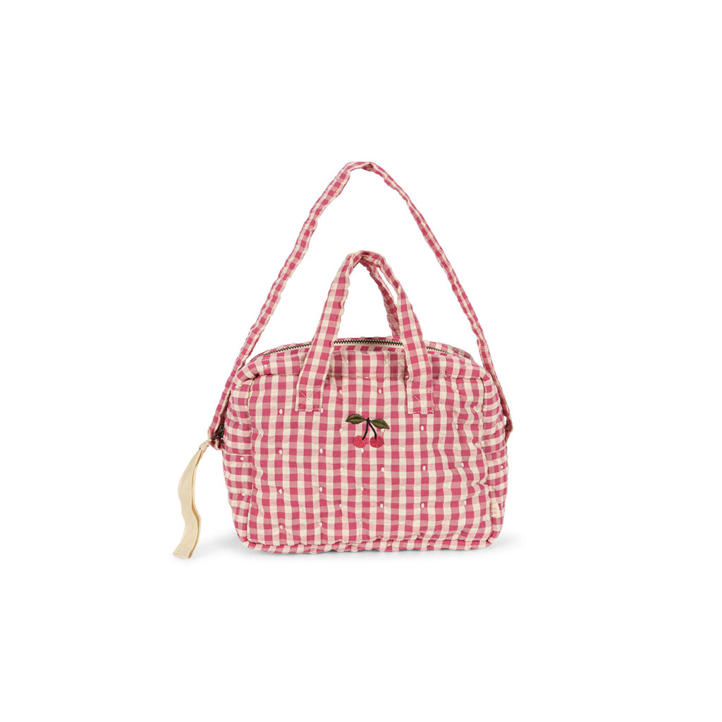 Konges Sløjd dukketilbehør, Pusletaske - Bubblegum check