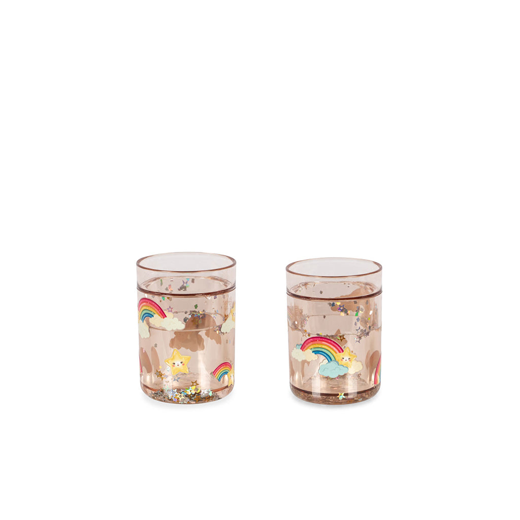 Konges Sløjd 2-pak glitter kopper, Rainbow