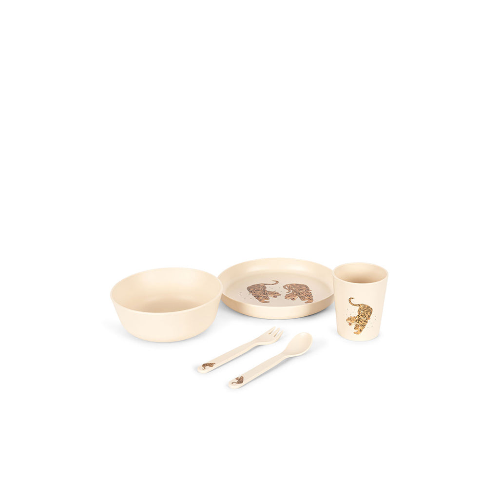 Konges Sløjd Dinner set, 5 dele - Tiger Ruggito