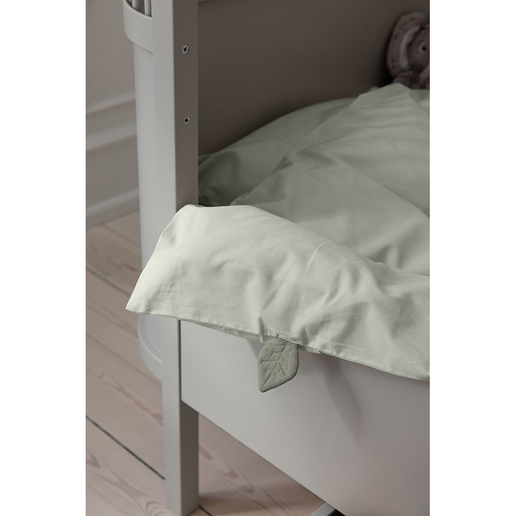 Sebra Juniorsengetøj, økologisk - Mist Green