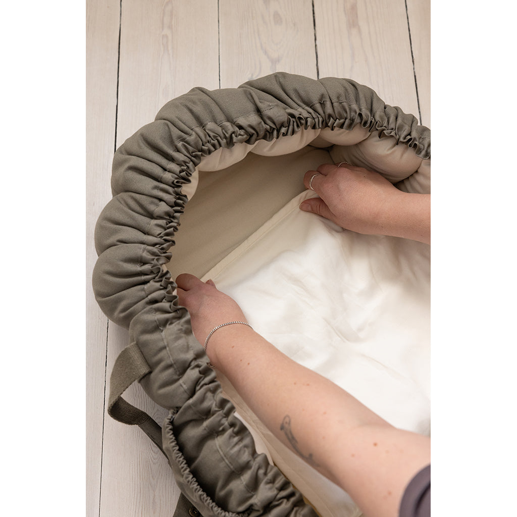 Sebra Vådliggerlagen til 3-i-1 Babynest, Moonlight beige