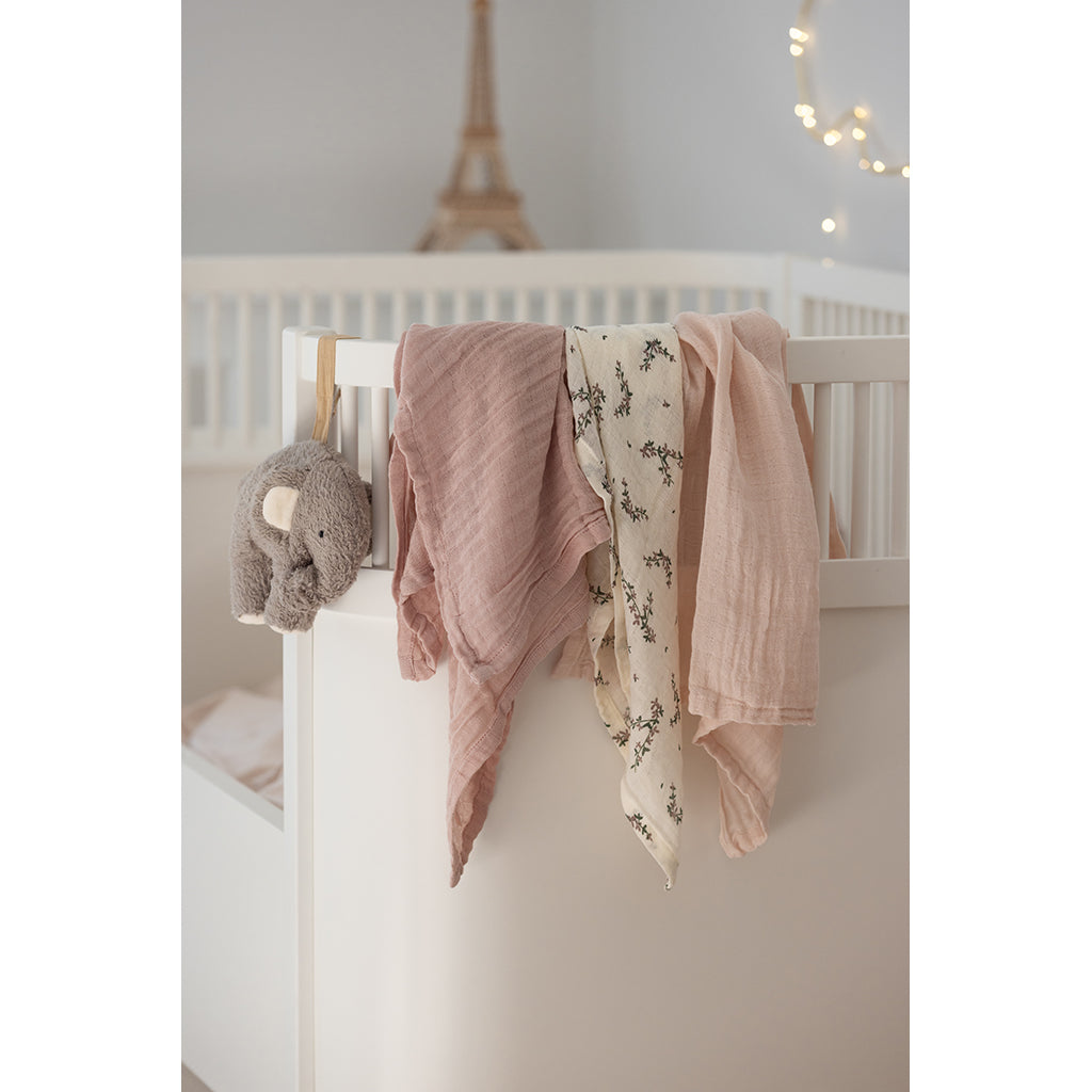 Sebra Stofbleer, 3 stk. - Powder blossom, rose