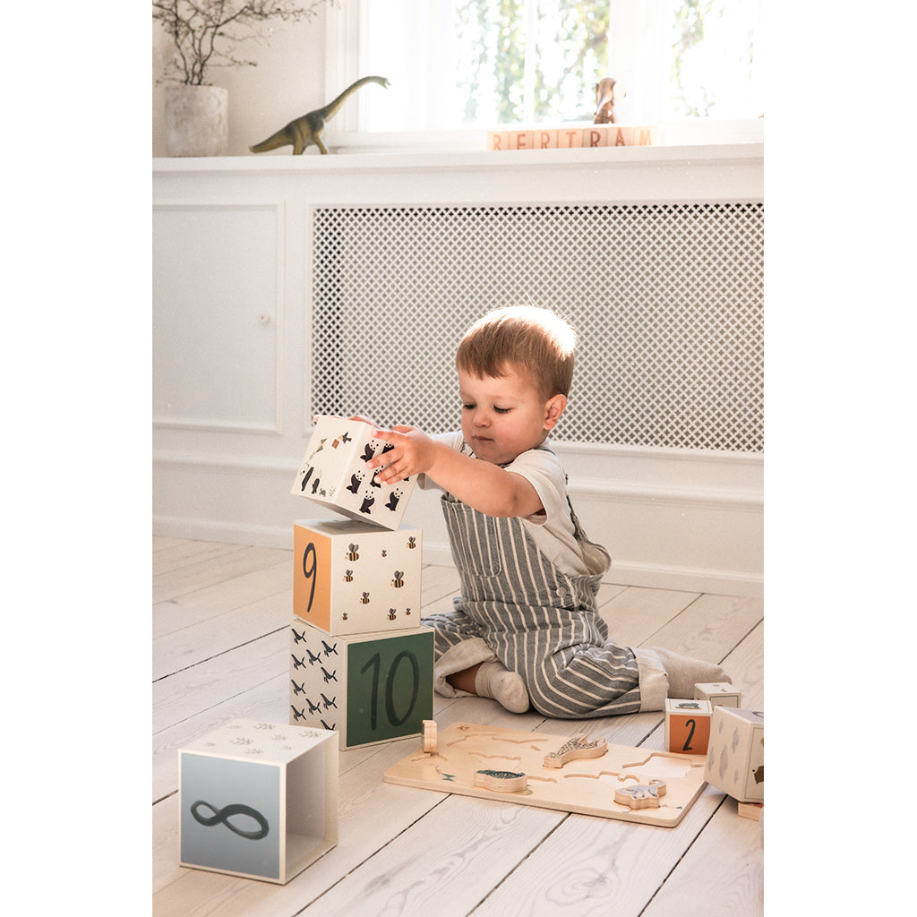 Sebra Stabelkasser, 10 stk.