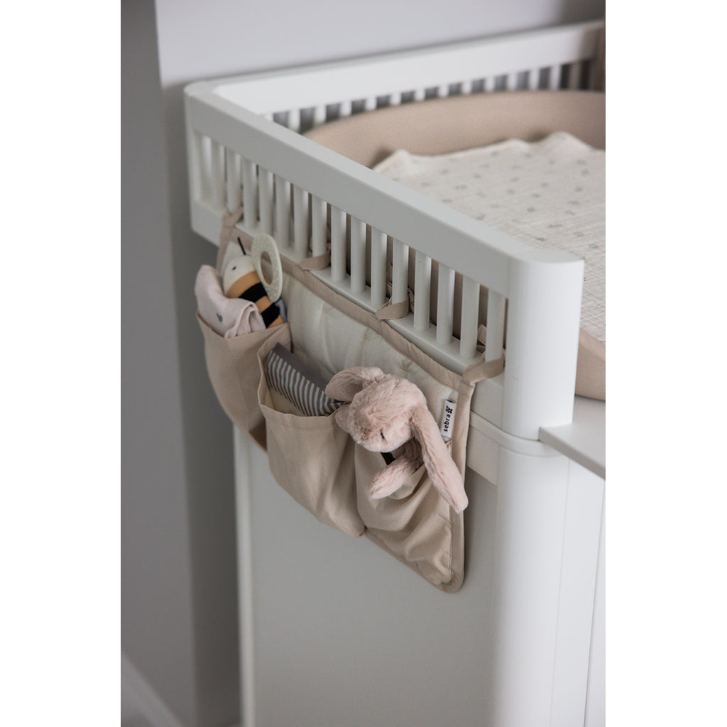 Sebra organizer m 3 lommer, OCS - Morning beige