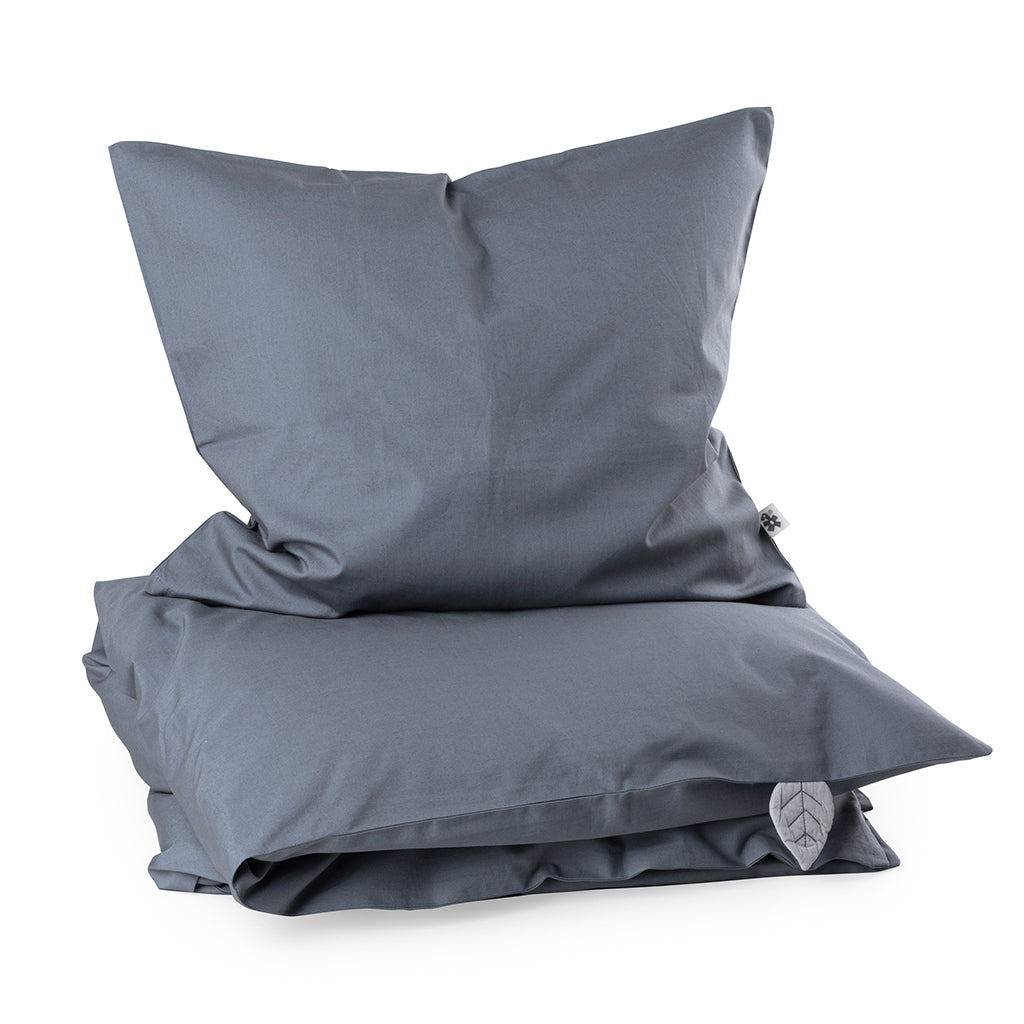 Sebra Juniorsengetøj, økologisk - Forest Lake Blue