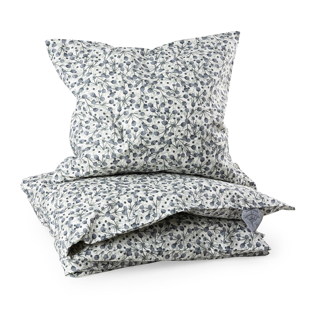 Sebra Juniorsengetøj, økologisk - Blue Olive