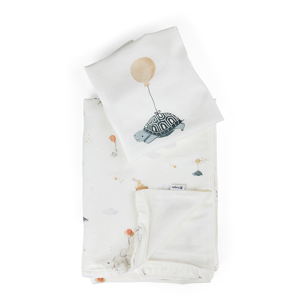 Sebra juniorsengetøj, økolgisk - World of Sebra