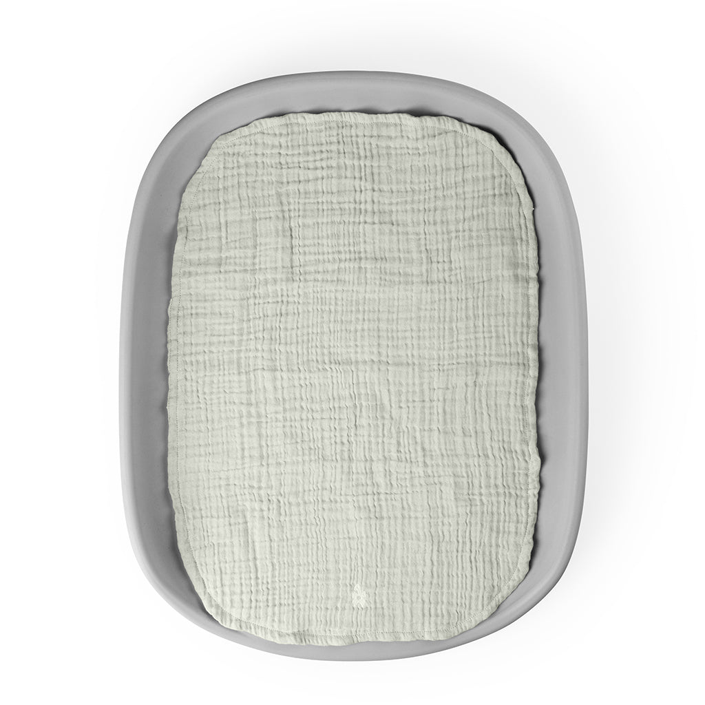 Sebra Pusleunderlag 6-lag, 2 stk. - Muslin green