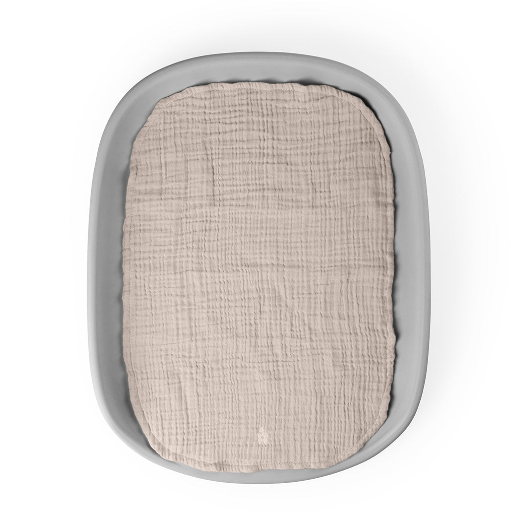 Sebra Pusleunderlag 6-lag, 2 stk. - Muslin beige