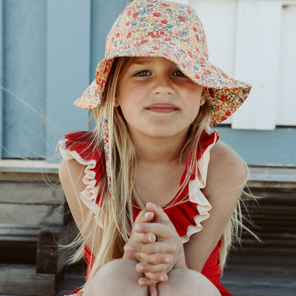 Konges Sløjd UV badedragt, Cerise Barbados cherry - str. 92-134 cm