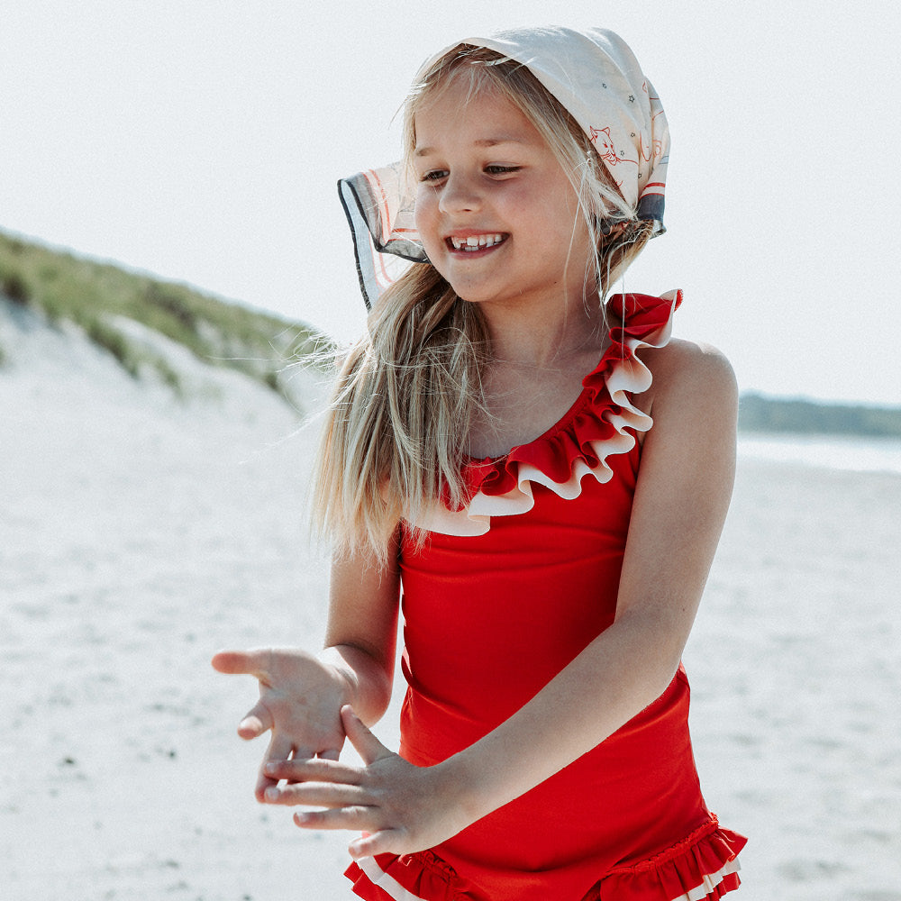 Konges Sløjd UV badedragt, Cerise Barbados cherry - str. 92-134 cm