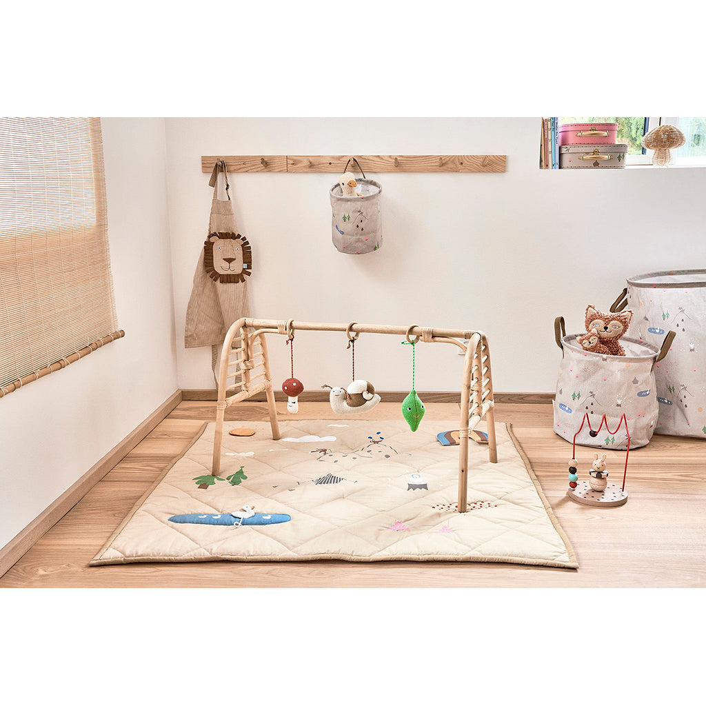 OYOY Forklæde til børn, Stribet Denim Løve