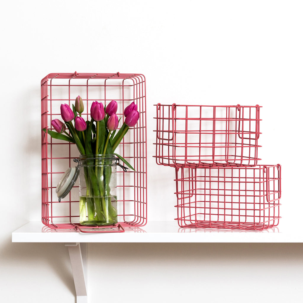 Mustard Made Baskets, sæt m. 3 trådkurve - Berry ORDRE EFTER 11/12-25 BLIVER FØRST LEVERET I JANUAR 26