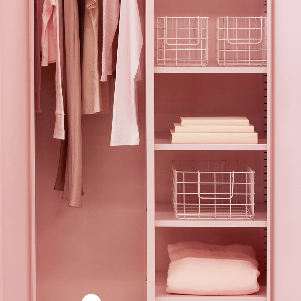 Mustard Made Baskets, sæt m. 3 trådkurve - Blush ORDRE EFTER 11/12-25 BLIVER FØRST LEVERET I JANUAR 26